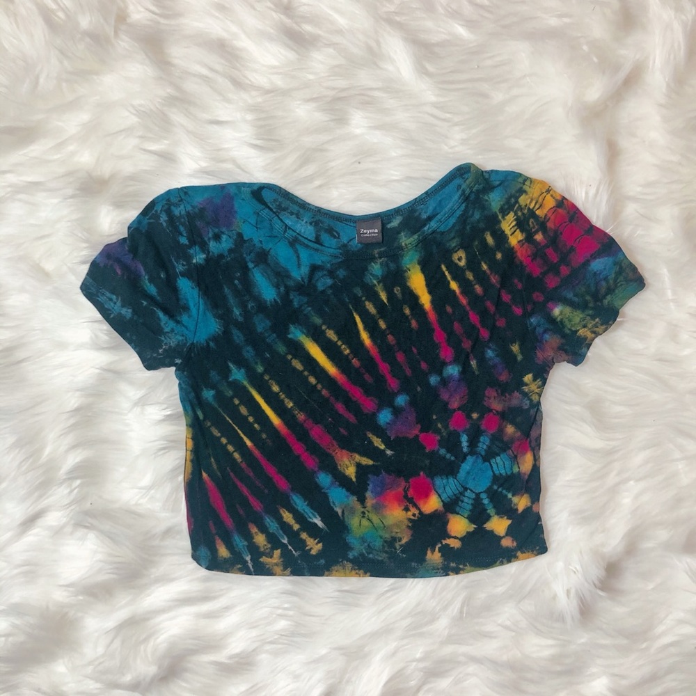 Zeyma tie dye crop top